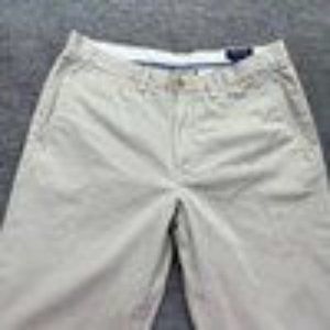 Polo Ralph Lauren Chino Pants Men 33 x 32 Light Beige Classic Fit Flat Front